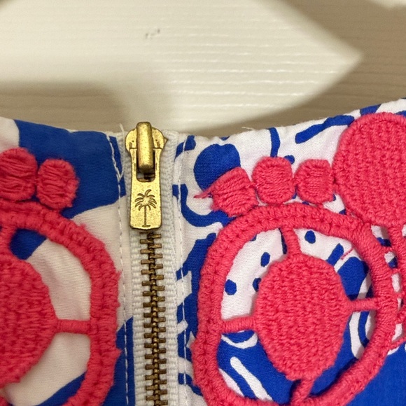 Sz10 Lilly Pulitzer Blue and White halter dress - Picture 5 of 7